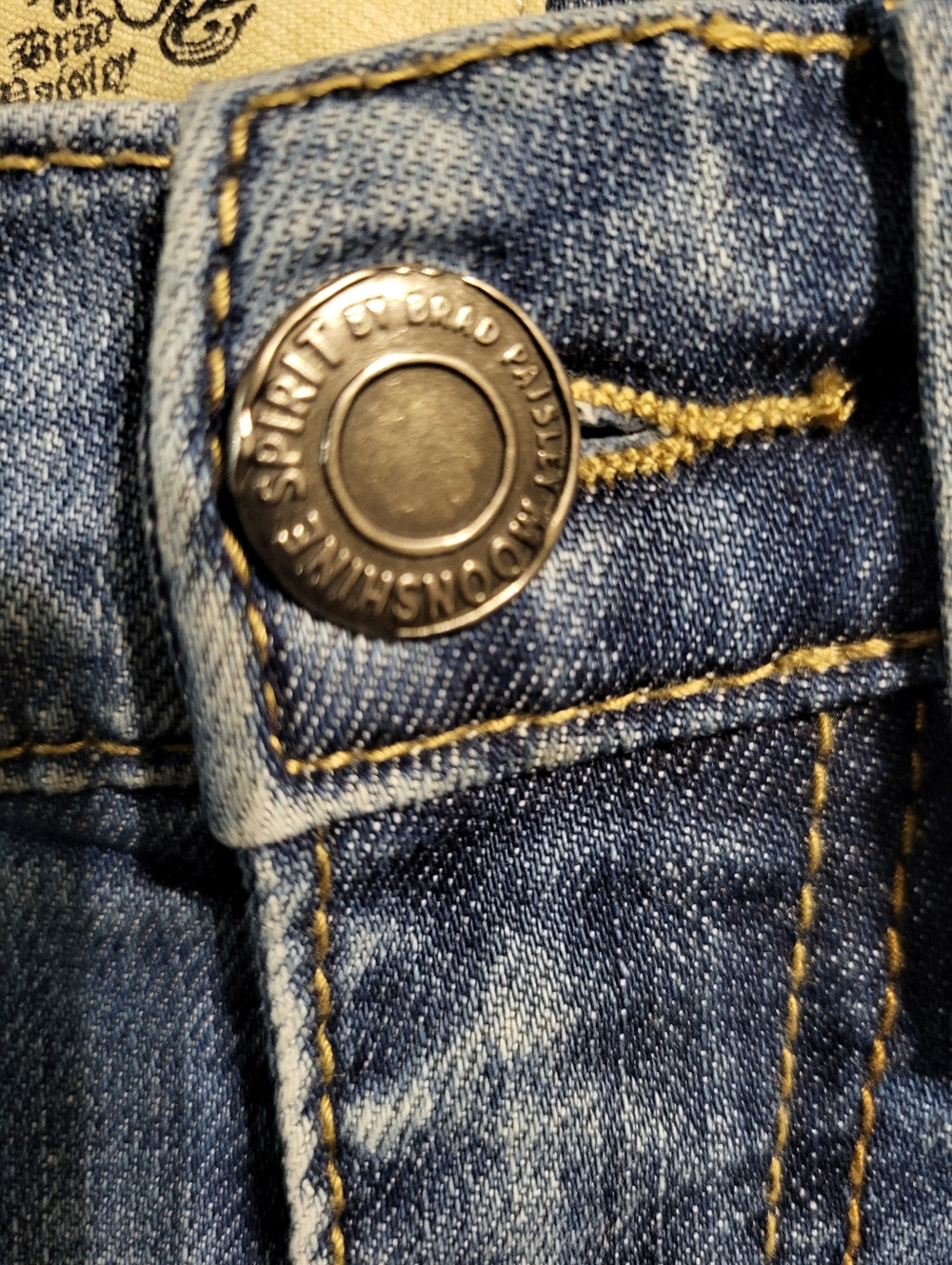 NWOT MENS MOON SHINE SPIRIT SLIM BOOT CUT JEANS SZ 29x34 - Picture 4 of 11